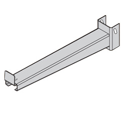 Heavy Duty Cantilever Arm - Inclined, With Lip, 12"L, 3,000 Lbs. Capacity