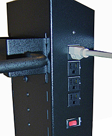 4 Outlet Power Strip - 9x2-1/2x2, 15 Amp