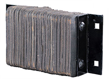 Laminated Rubber Dock Bumper - 6"H x 24"L x 4-1/2"D