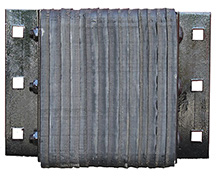 Laminated Rubber Dock Bumper - 12"H x 14"L x 4-1/2"D