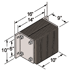 Extra Thick Dock Bumper - 10"x14" x 9"