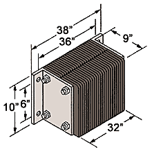 Extra Thick Dock Bumper - 10"x36" x 9"