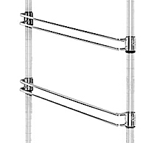 Wire Bin Slides - 1 pair, 24"L