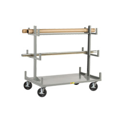 Cantilever-Style Pipe & Bar Rack - 48" x 36" - Wheel Brakes