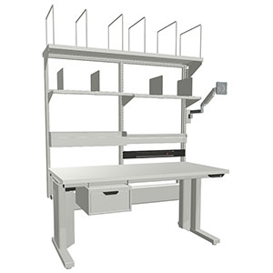 Heavy-Duty Packing Workstation - Electric Adjustment, 60"W x 30"D Top