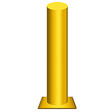 Rotating Dock Gate Mounting Bollard - 42"H