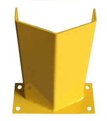 Bolt-Down V-Face Post Protector, 24"H, 8-1/4"clearance