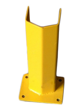 Bolt-Down V-Face Post Protector, 24"H, 5-1/2"clearance