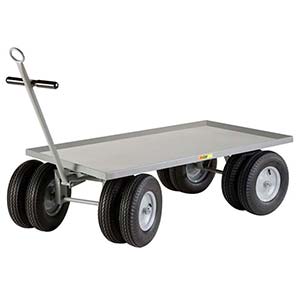 5th Wheel Wagon - 36" x 60" Retaining Lip Deck, Eight 16" Pneumatic Wheels, 3000 lb. Cap.