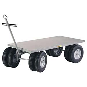 5th Wheel Wagon - 36" x 72" Flush Deck, Eight 16" Pneumatic Wheels, 3000 lb. Cap.