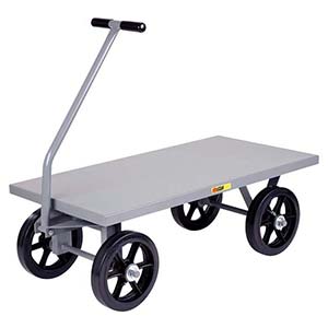 5th Wheel Wagon - 24" x 48" Flush Deck, 12" Mold-on Rubber Wheels, 3500 lb. Cap.