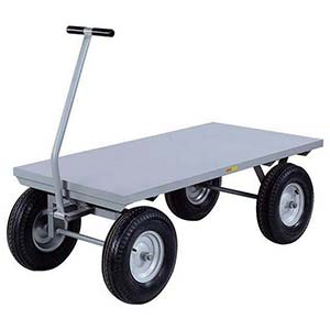 5th Wheel Wagon - 24" x 48" Flush Deck, 16" Pneumatic Wheels, 3000 lb. Cap.
