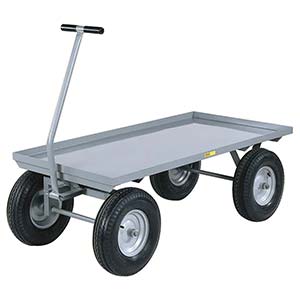5th Wheel Wagon - 30" x 48" Retaining Lip Deck, 12" Pneumatic Wheels, 2000 lb. Cap.