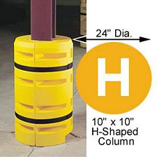 Column Sentry 10" x 10" H-Beam, 24" diameter; 42" tall