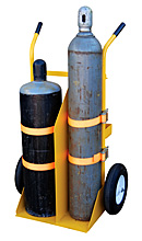 Welding Torch Cylinder Cart - Basic w/ Foam-Filled Wheels