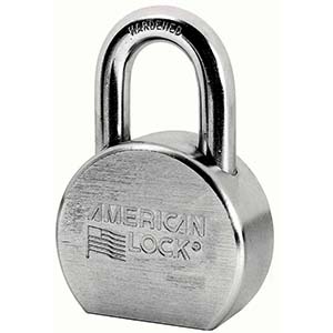 2.5" Solid Steel Chrome Padlock for Folding Gate