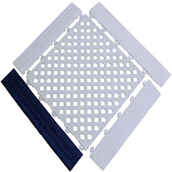 Edge Ramp for Excel Shock Pocket Floor Work Tile - Corner Section Female
