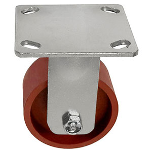 D Series Rigid Caster - 4" x 2" Ductile Steel Wheel - 1,500 lb. Cap.