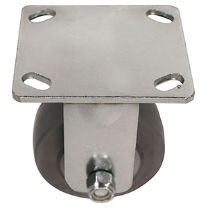 F Series Rigid Caster - 4" x 2" Performance TPR Wheel - 350 lb. Cap.