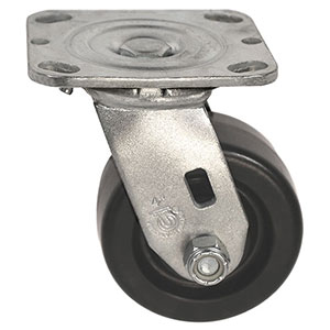 D Series Swivel Caster - 4" x 2" Phenolic Wheel - 800 lb. Cap.