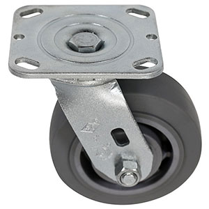D Series Swivel Caster - 5" x 2" Performance TPR Wheel - 375 lb. Cap.