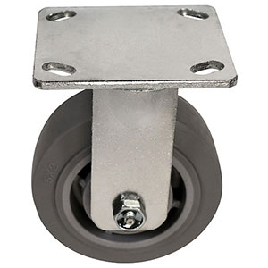 F Series Rigid Caster - 5" x 2" Performance TPR Wheel - 375 lb. Cap.
