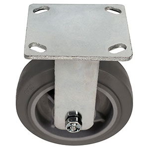 D Series Rigid Caster - 6" x 2" Performance TPR Wheel - 525 lb. Cap.