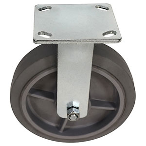 F Series Rigid Caster - 8" x 2" Performance TPR Wheel - 600 lb. Cap.