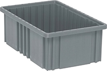 Dividable Grid Containers - 16-1/2" x 10-7/8" x 6", Carton of 8