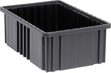 Conductive Dividable Grid Containers, 16-1/2" x 10-7/8" x 6" - Carton of 8