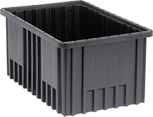 Conductive Dividable Grid Containers, 16-1/2" x 10-7/8" x 8" - Carton of 8