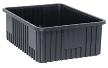 Conductive Dividable Grid Containers, 22-1/2" x 17-1/2" x 8" - Carton of 3