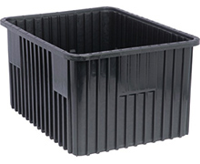 Conductive Dividable Grid Containers, 22-1/2" x 17-1/2" x 12" - Carton of 3