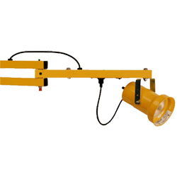 Double-Strut Work Light - 114" Arm, Metal Lamp Head w/ LED Module
