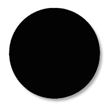 Floor Tape - Dot, Black, 3 1/2-in. Dia., Box of 102