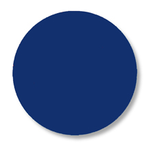 Floor Tape - Dot, Blue, 3 1/2-in. Dia., Box of 102
