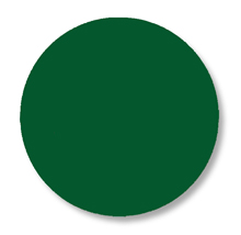 Floor Tape - Dot, Green, 3 1/2-in. Dia., Box of 102