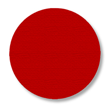 Floor Tape - Dot, Red, 3 1/2-in. Dia., Box of 102