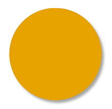 Floor Tape - Dot, Yellow, 3 1/2-in. Dia., Box of 102