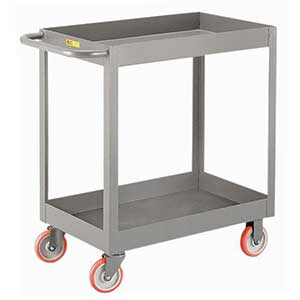 Deep Shelf Service Cart - 18"W x 30"L x 3"D Shelf, 1200 lb. Cap.
