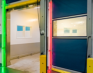Overhead Door LED Safety Light System - for Powered Doors, One 15' LED Strip
