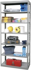 Hallowell Full-Access Open Shelving - 24" deep x 36" wide w/ 2 Fixed & 5 Adjustable Shelves