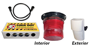 Doorway Traffic Alert - Outdoor Detection, Indoor Strobe Warning