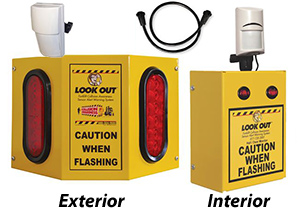 Doorway Traffic Alert - Dual Detection, Indoor Small Light & Outdoor Double Light Warning