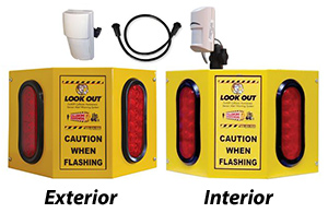 Doorway Traffic Alert - Dual Detection, Indoor & Outdoor Double Light Warning