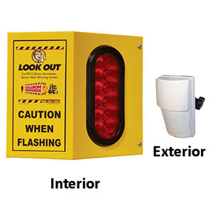 Doorway Traffic Alert - Outdoor Detection, Indoor Single Light Warning