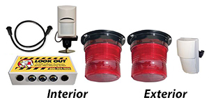 Doorway Traffic Alert - Dual Detection, Indoor & Outdoor Strobes Warning