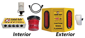 Doorway Traffic Alert - Dual Detection, Indoor Strobe & Outdoor Double Light Warning