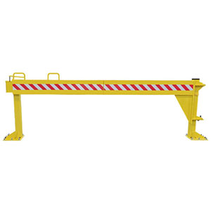 Folding Rail Dock Safety Gate - 13,500 lbs Impact Capacity, Single Rail
