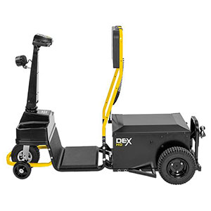 Heavy-Duty Powered Personnel Mover - 28"W x 53"L x 82"H, 46" Turn Radius, 500 lbs Capacity (2,500 lb Tow Capacity)